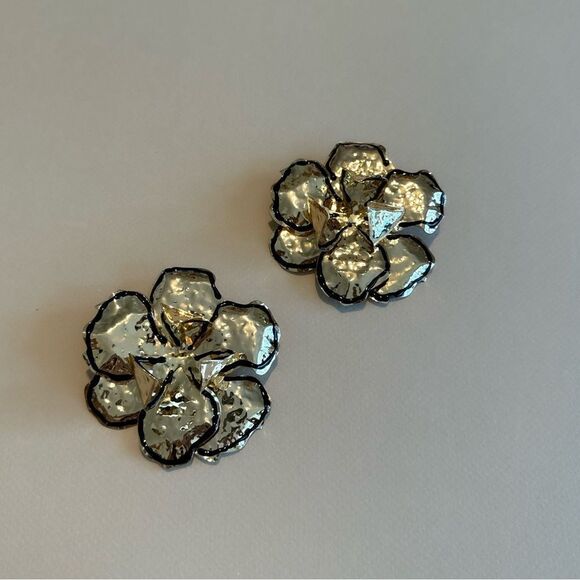 Flower statement earrings N1012 - Picture 4 of 6